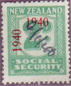 1940 - 41 Social Security 2d Blue-Green