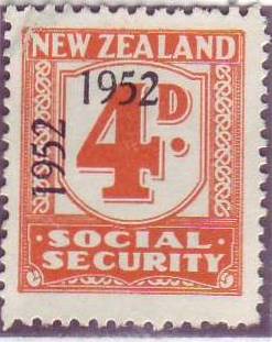1947 - 58 Social Security 4d Orange