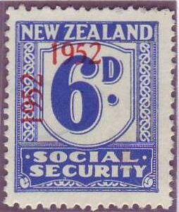 1947 - 58 Social Security 6d Blue