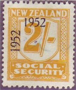 1947 - 58 Social Security 2/- Yellow