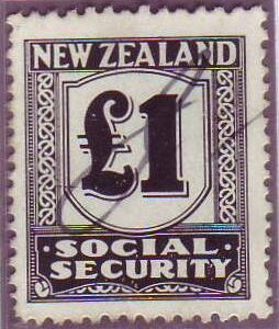1939 Social Security 1 Pound Black