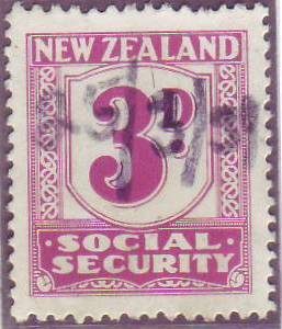 1939 Social Security 3d Mauve
