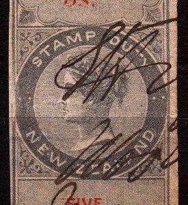 5/- Grey and Red (Imperf)