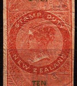 10/- Orange & Green (Imperf)