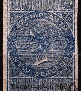 1 Pound 7/6 Blue & Black (Imperf)