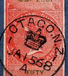 2 Pounds 10/- Orange-Red & Green (Imperf)