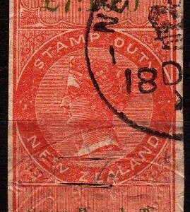7 Pounds 10/- Orange-Red & Green (Imperf)