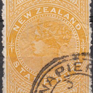 1887 (Long Type) 2/6 Orange-Yellow
