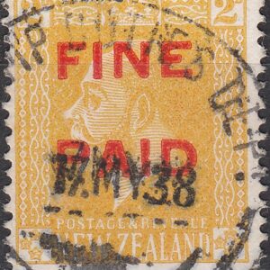 George V 2d Yellow (Red Overprint)