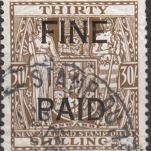30/- Brown (Black Overprint)