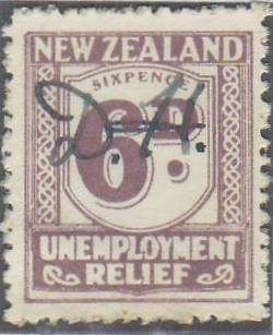 1931 - 33 Unemployment Relief 6d Mauve