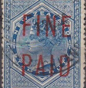 QVLT 10 Pounds Blue (Red Overprint)