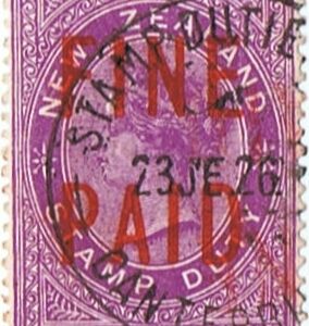 QVLT 100 Pounds Mauve (Red overprint)